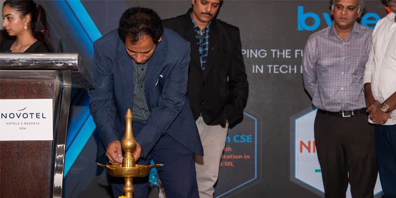 Karun Tadepalli inaugurating AiGenda 2024