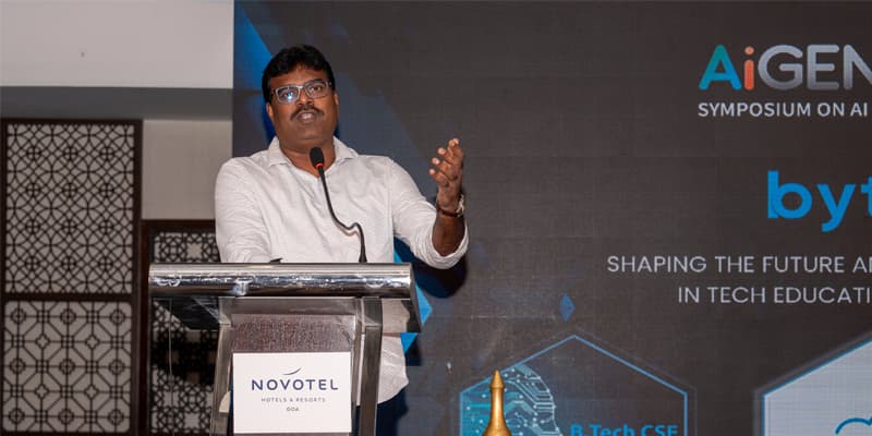 Dr. Malineni Perumallu - Chairman, Malineni Lakshmaiah Women’s Engineering College speaking at AiGenda 2024
