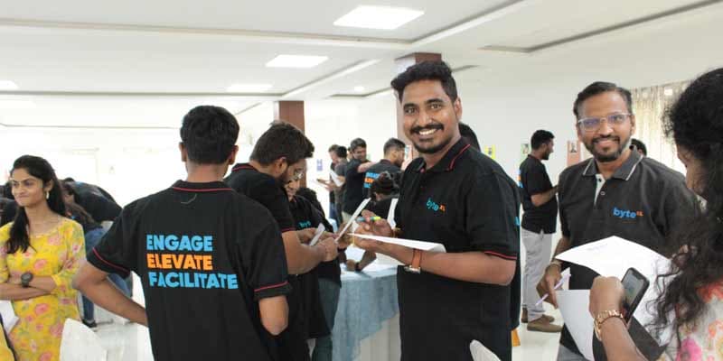 Employee team building exercise, 2024