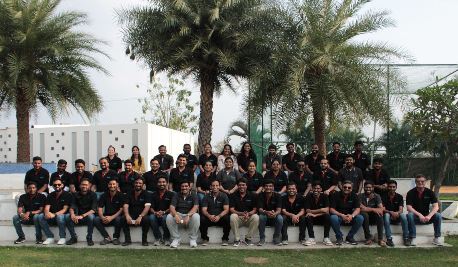 The byteXL team together at an offsite