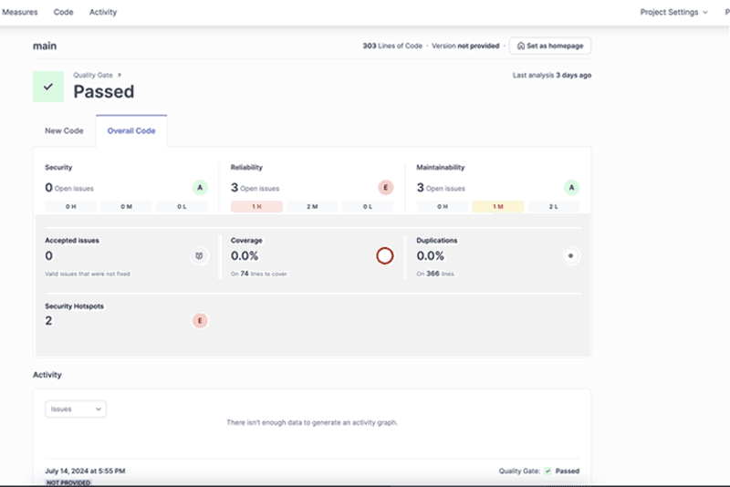 Automated code quality report in Nimbus using SonarQube
