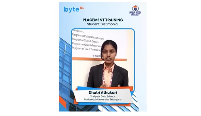 Dhatri Athukuri, byteXL video testimonial